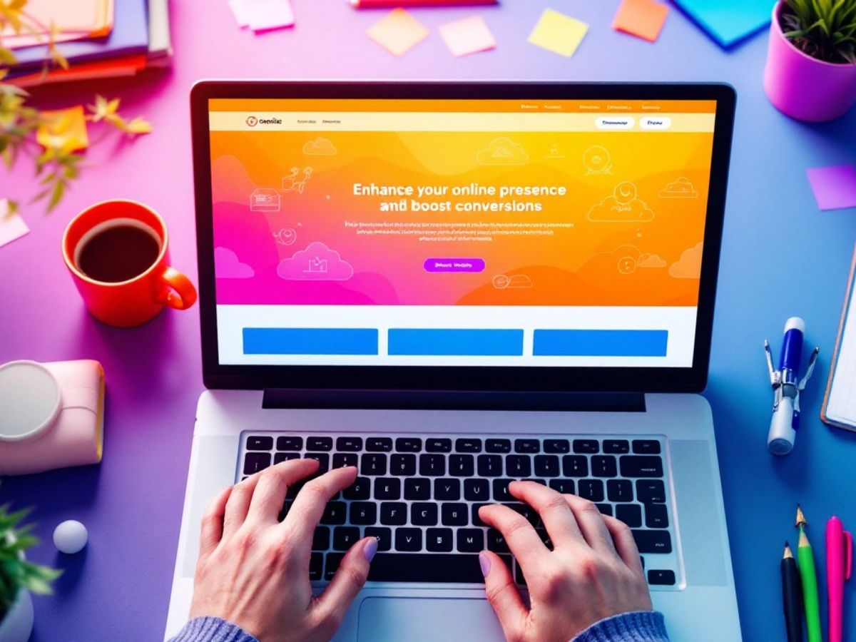 Laptop deschis cu un site web pe ecran.