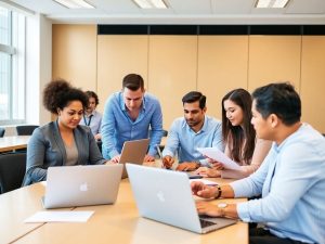 Formare profesională în sala de clasă modernă.