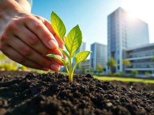 Oameni, natură, creștere, viitor, sustenabilitate, prosperitate, afaceri